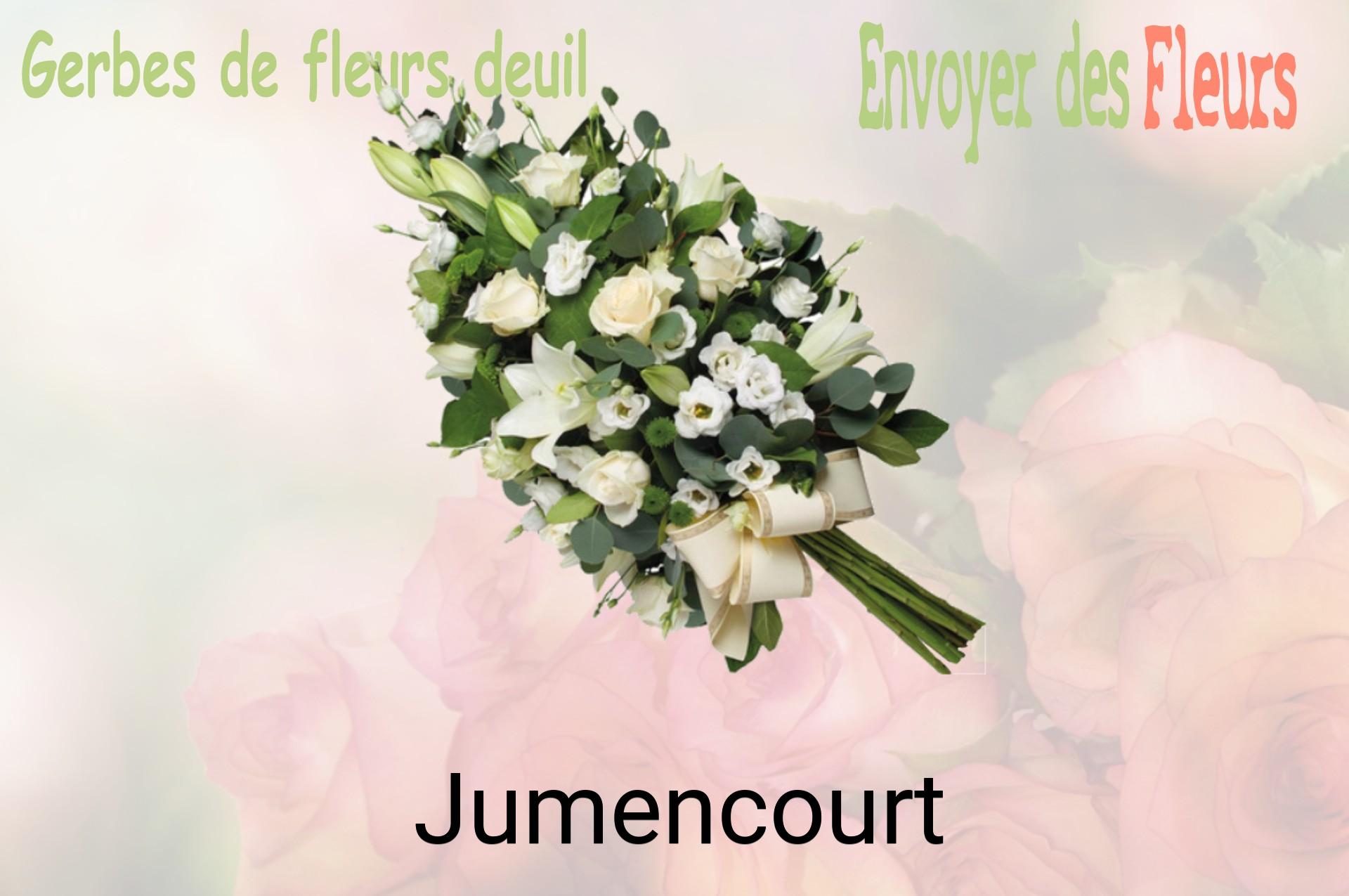Gerbe de fleurs de deuil livrée à Jumencourt